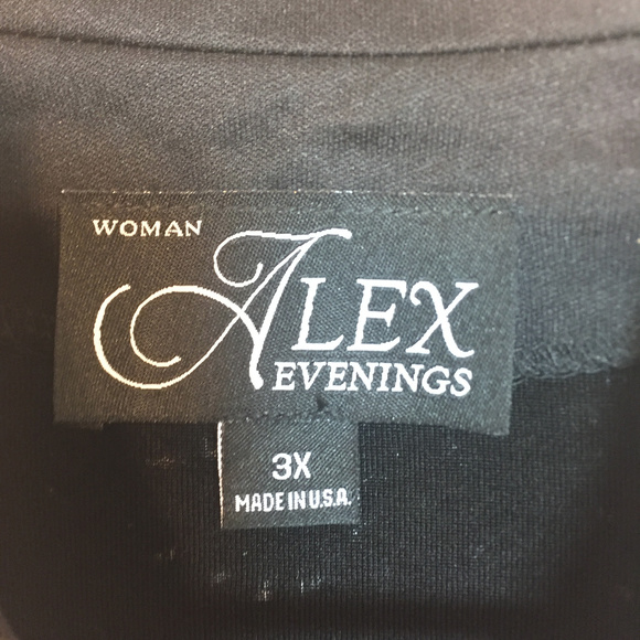 2 Piece Alex Evenings Glitter Knit Top & Cover Set - Picture 8 of 8